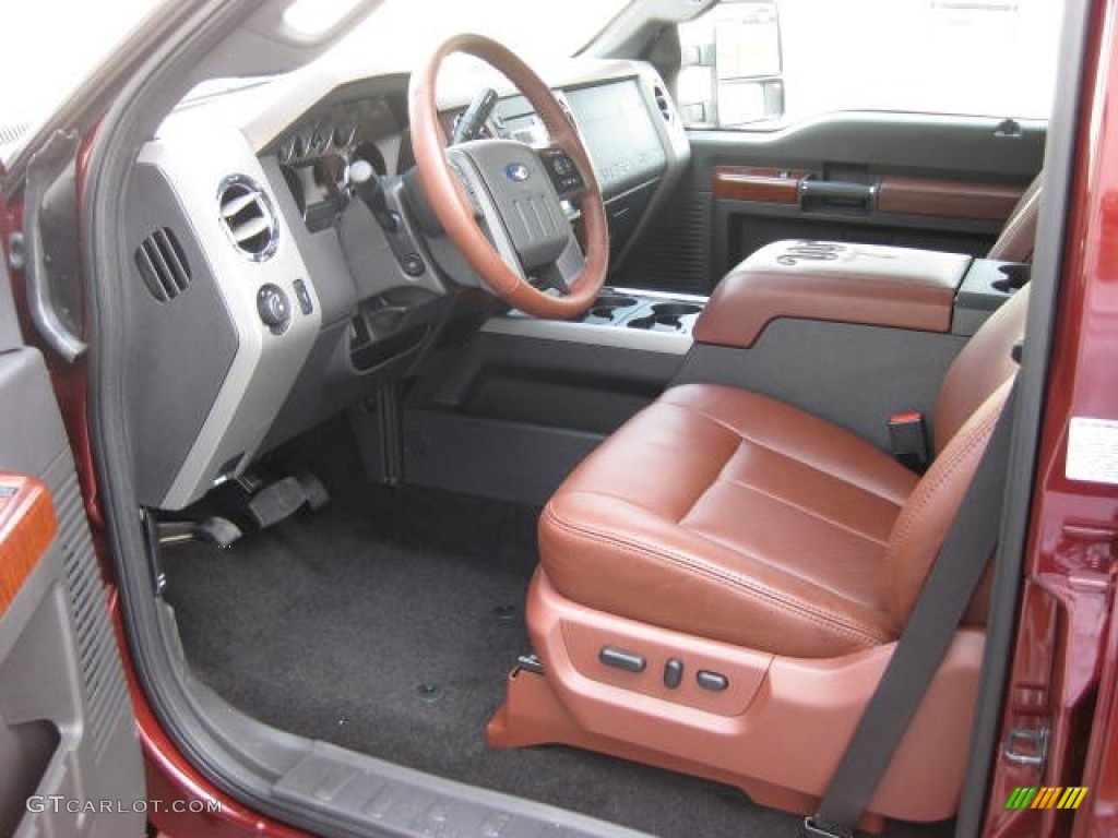 Chaparral Leather Interior 2012 Ford F350 Super Duty King Ranch Crew Cab 4x4 Photo #53648917