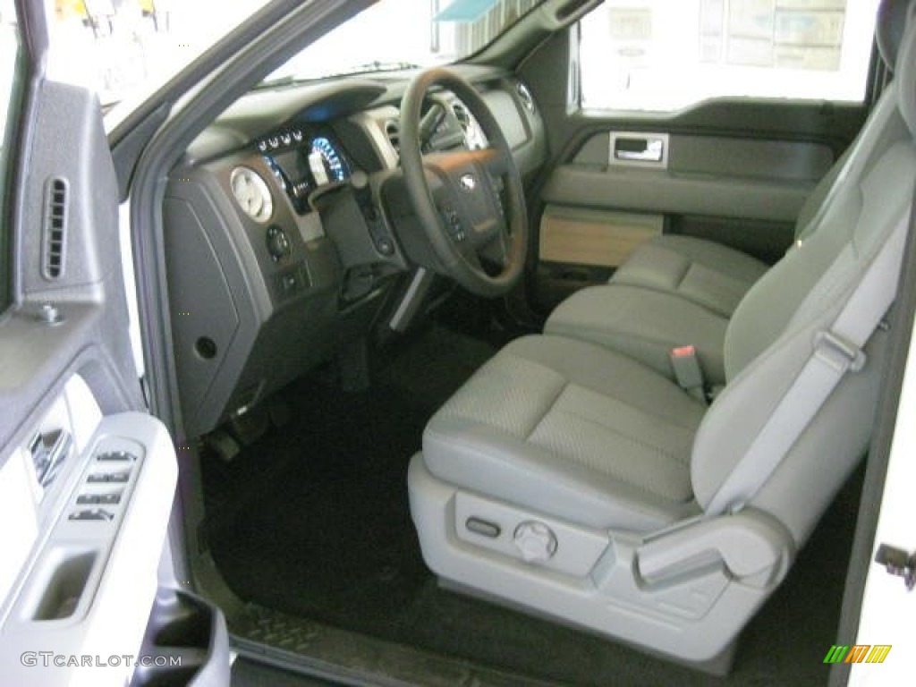 2011 F150 XLT SuperCrew 4x4 - Oxford White / Steel Gray photo #13