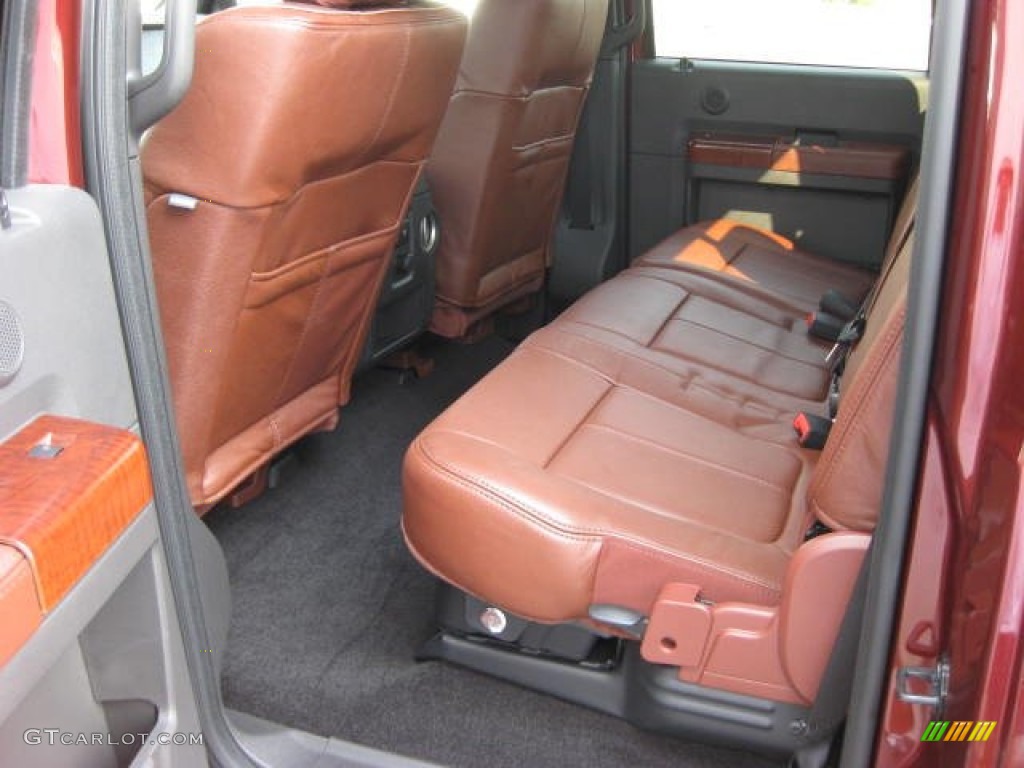 Chaparral Leather Interior 2012 Ford F350 Super Duty King Ranch Crew Cab 4x4 Photo #53648950