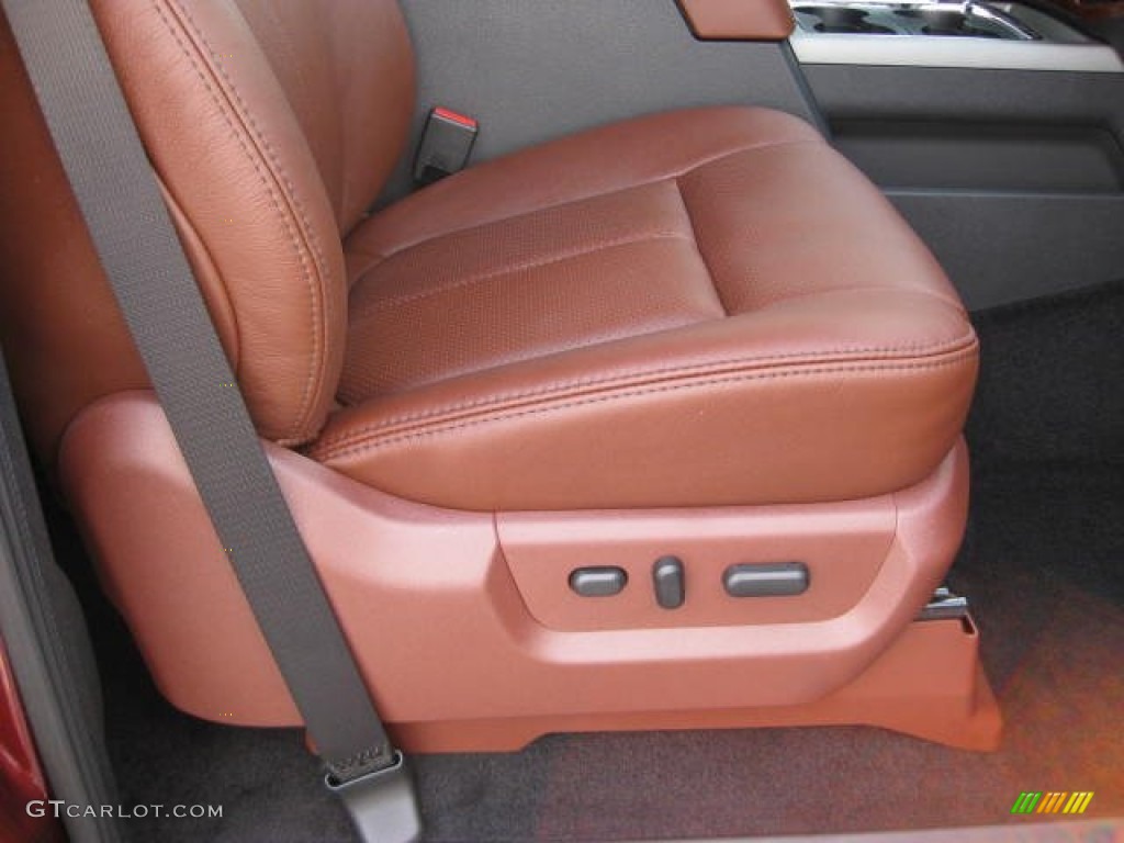 Chaparral Leather Interior 2012 Ford F350 Super Duty King Ranch Crew Cab 4x4 Photo #53649015