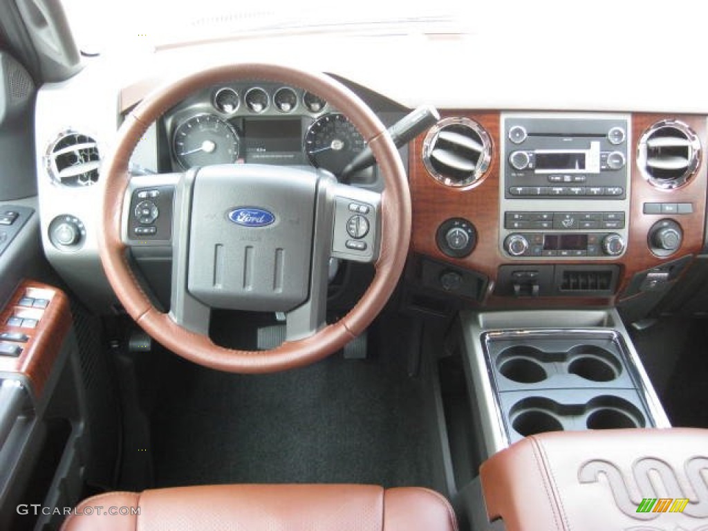 2012 Ford F350 Super Duty King Ranch Crew Cab 4x4 Chaparral Leather Dashboard Photo #53649039