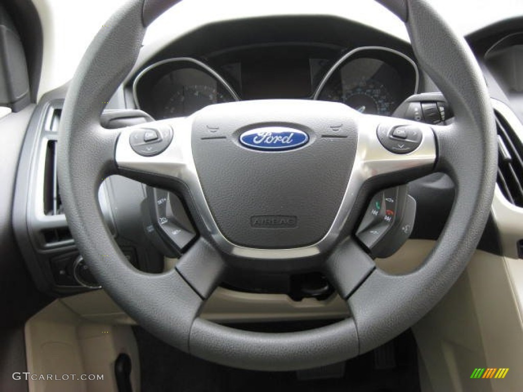 2012 Focus SE Sedan - Ingot Silver Metallic / Stone photo #26