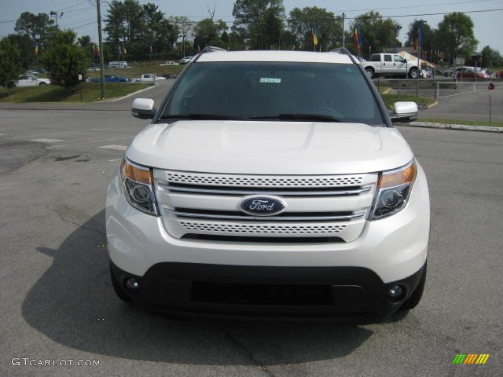 White Platinum Tri-Coat 2012 Ford Explorer Limited 4WD Exterior Photo #53649769