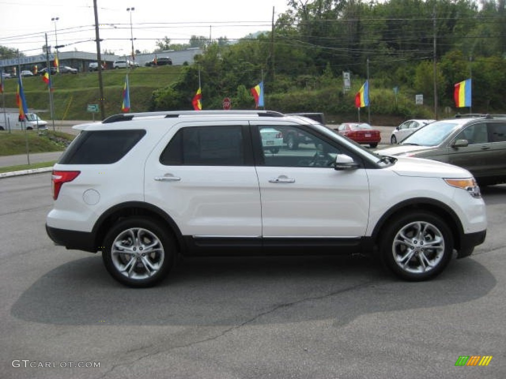 White Platinum Tri-Coat 2012 Ford Explorer Limited 4WD Exterior Photo #53649791