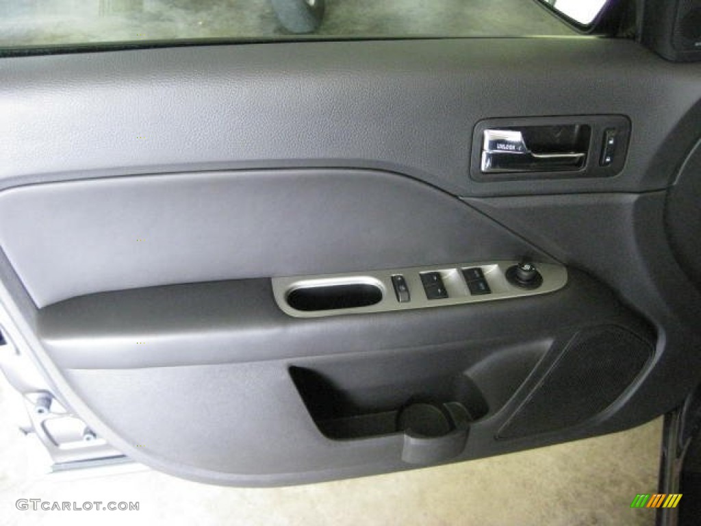 2012 Ford Fusion SEL V6 Charcoal Black Door Panel Photo #53649929