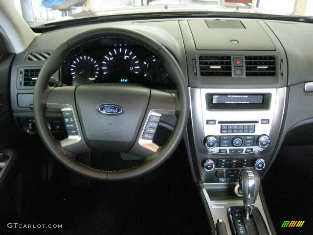 2012 Ford Fusion SEL V6 Charcoal Black Dashboard Photo #53650044