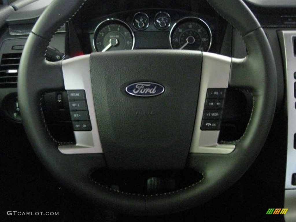 2012 Ford Flex SE Charcoal Black Steering Wheel Photo #53650453