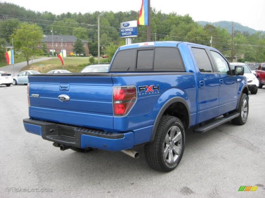 2011 F150 FX4 SuperCrew 4x4 - Blue Flame Metallic / Black photo #6