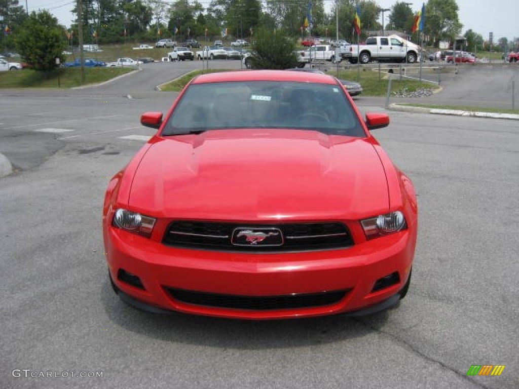 2012 Mustang V6 Premium Coupe - Race Red / Saddle photo #3
