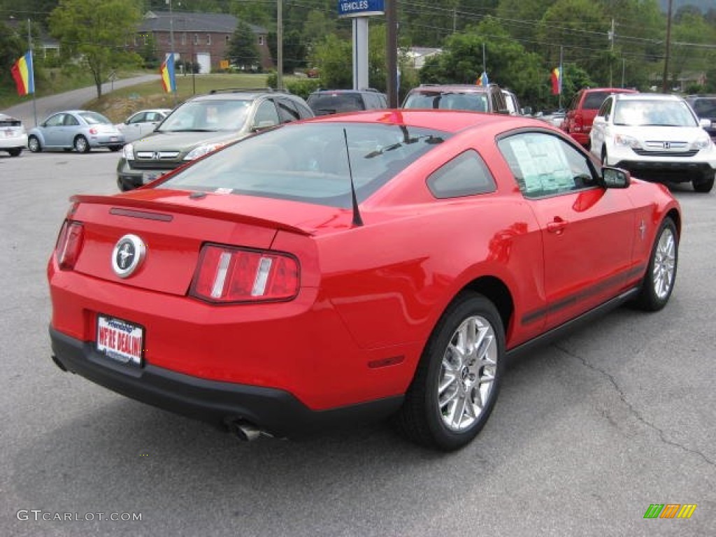 2012 Mustang V6 Premium Coupe - Race Red / Saddle photo #6
