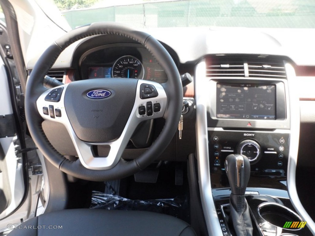 2012 Ford Edge Limited Charcoal Black Dashboard Photo #53651715
