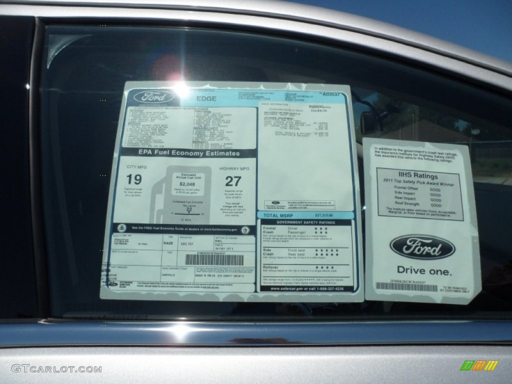 2012 Ford Edge Limited Window Sticker Photo #53651860