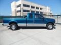 Island Blue Metallic 2000 Ford F250 Super Duty XLT Extended Cab Exterior