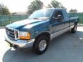 2000 Island Blue Metallic Ford F250 Super Duty XLT Extended Cab  photo #7