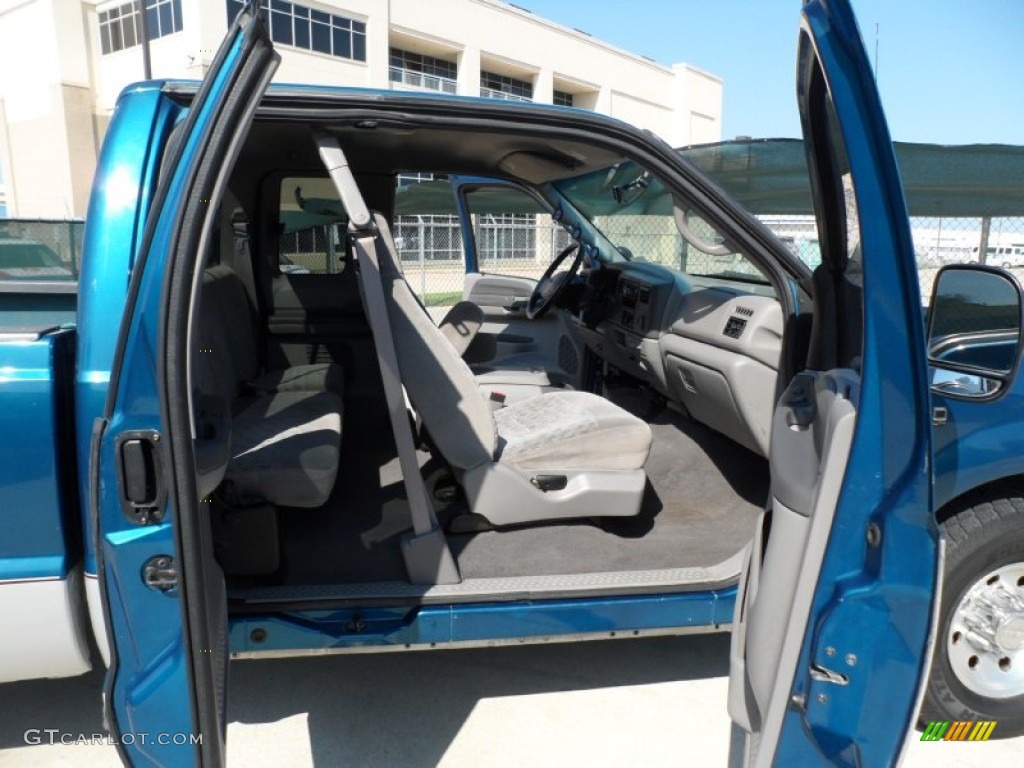 Medium Graphite Interior 2000 Ford F250 Super Duty XLT Extended Cab Photo #53652331