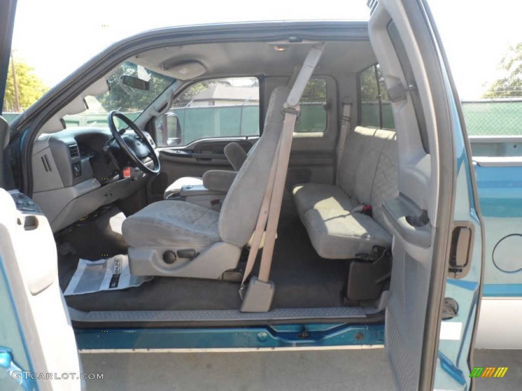 Medium Graphite Interior 2000 Ford F250 Super Duty XLT Extended Cab Photo #53652404