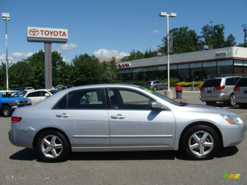 2004 Accord EX-L Sedan - Satin Silver Metallic / Black photo #1