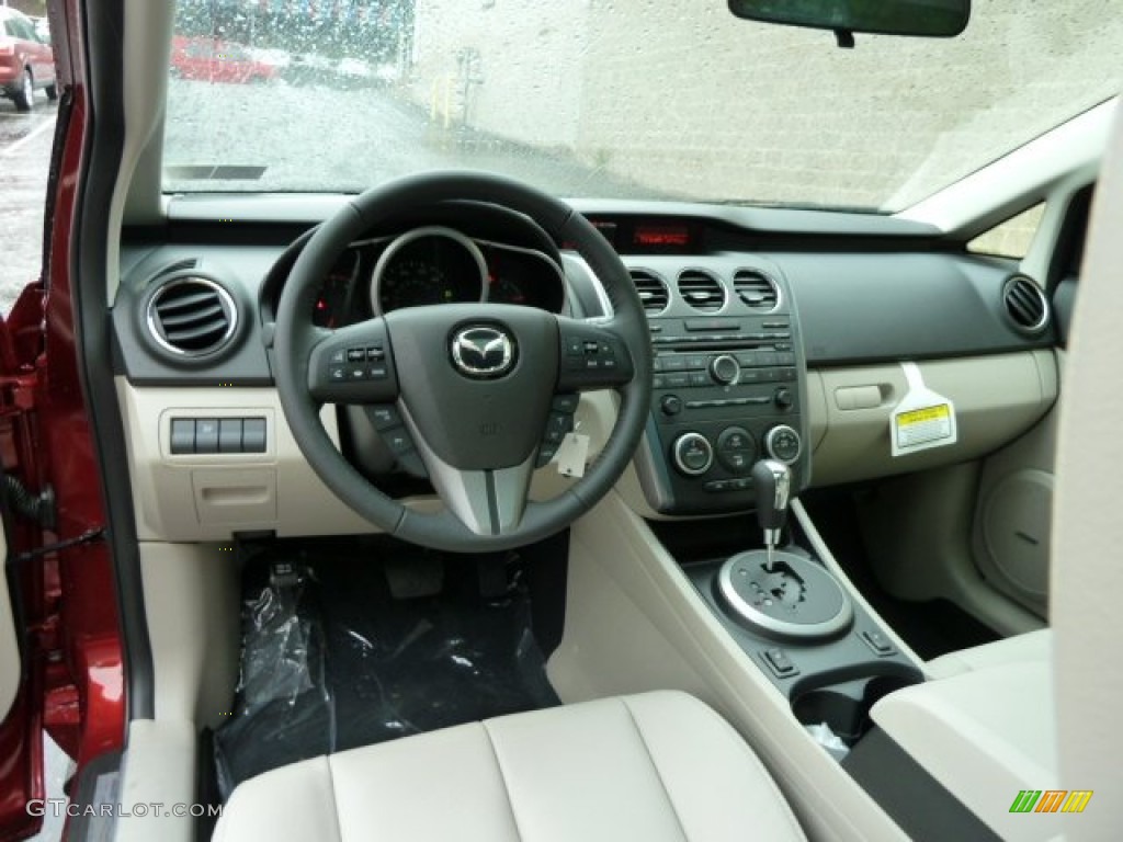 2011 Mazda CX-7 s Touring AWD Sand Dashboard Photo #53653307