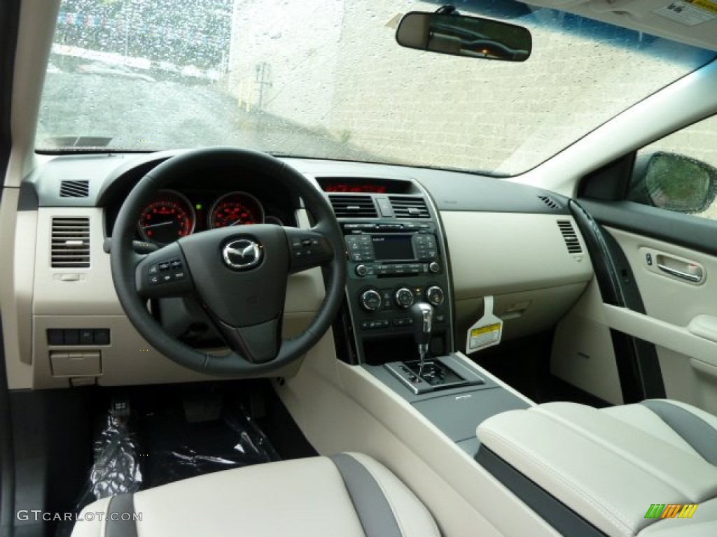 2011 Mazda CX-9 Touring AWD Sand Dashboard Photo #53653897