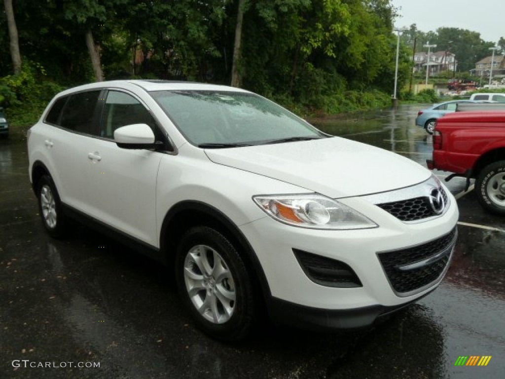 2011 CX-9 Touring AWD - Crystal White Pearl Mica / Sand photo #6