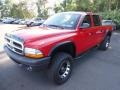 2004 Flame Red Dodge Dakota SXT Quad Cab 4x4  photo #3