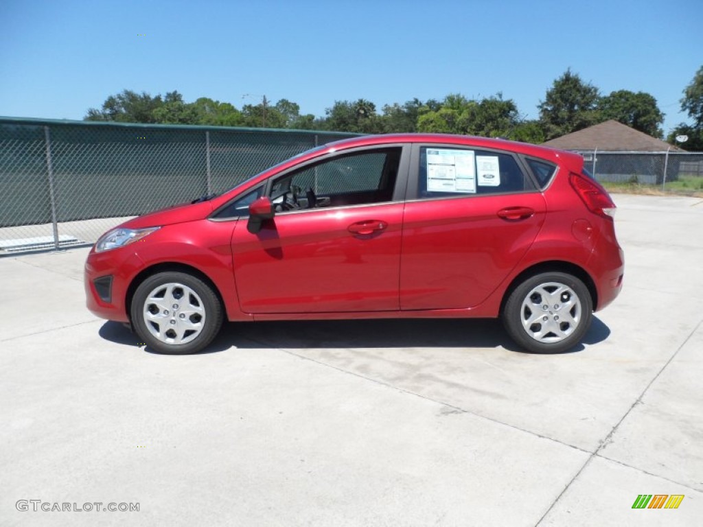 Red Candy Metallic 2012 Ford Fiesta SE Hatchback Exterior Photo #53654397