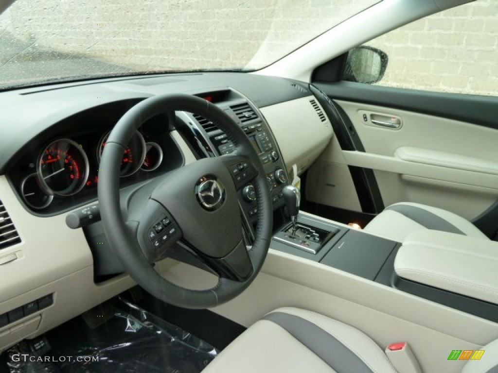 Sand Interior 2011 Mazda CX-9 Touring AWD Photo #53654510