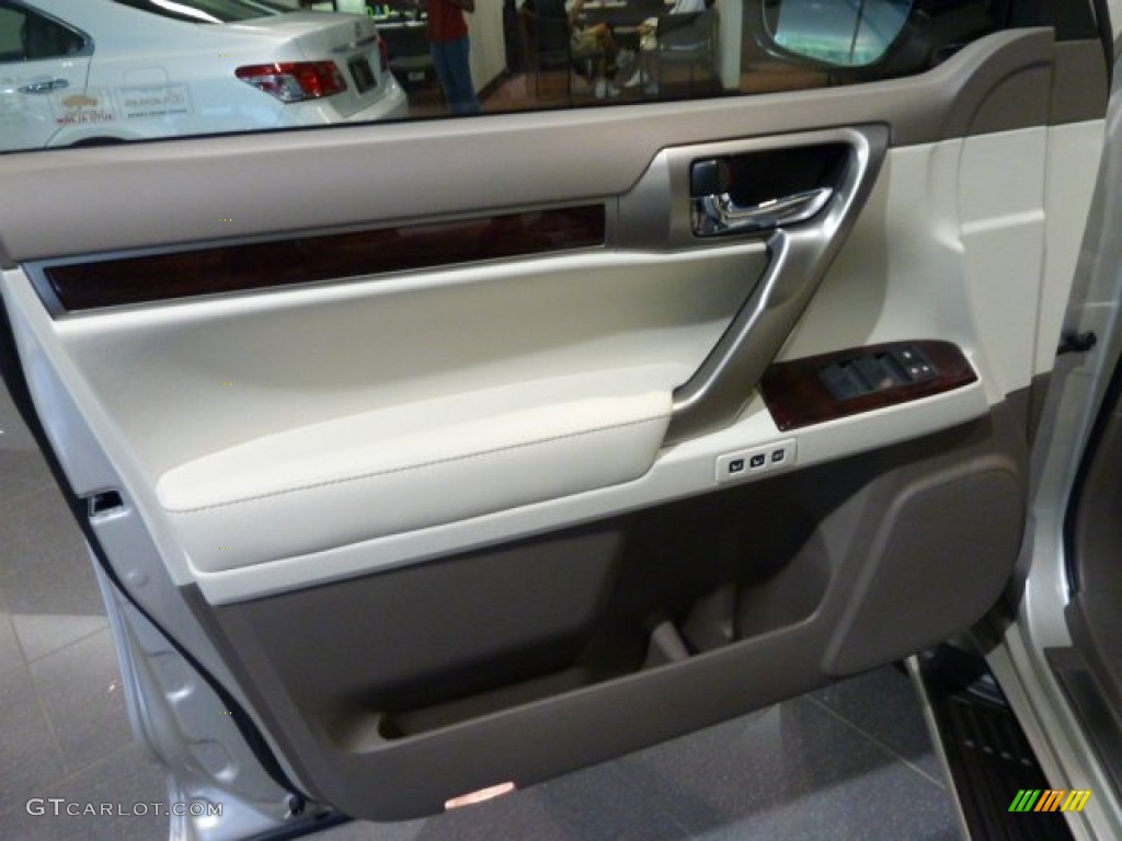 2011 Lexus GX 460 Ecru/Auburn Bubinga Door Panel Photo #53654600