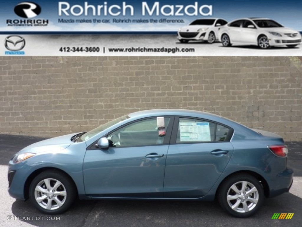 2011 MAZDA3 i Touring 4 Door - Gunmetal Blue Mica / Black photo #1