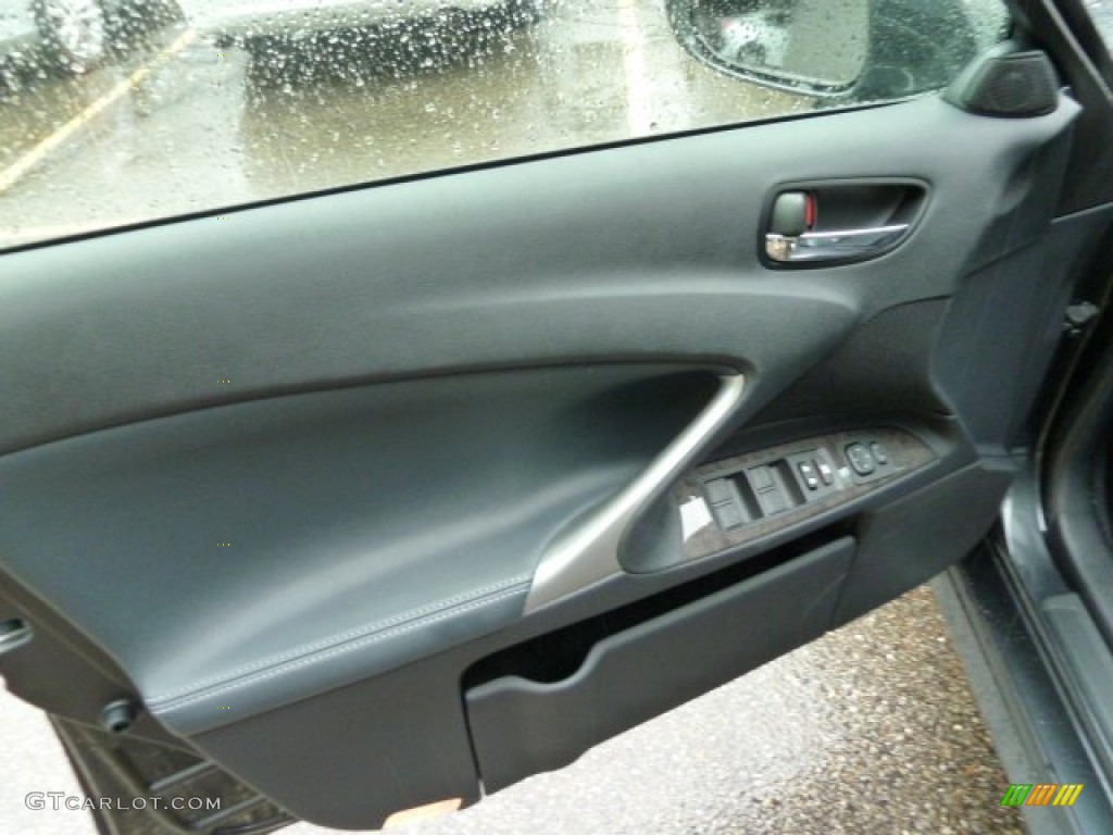 2011 Lexus IS 250 AWD Black Door Panel Photo #53654906