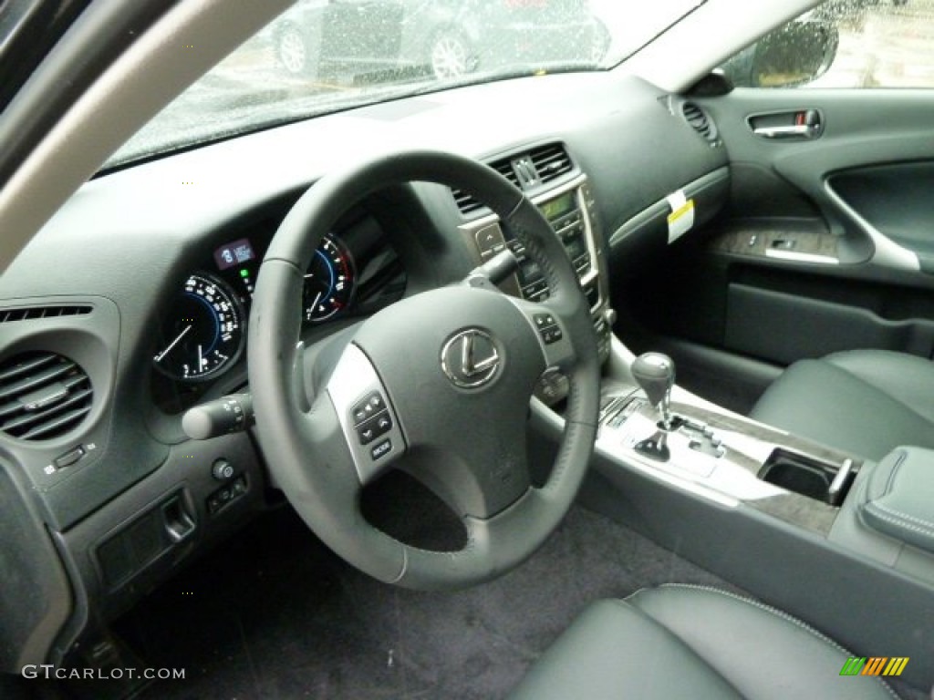 Black Interior 2011 Lexus IS 250 AWD Photo #53654920