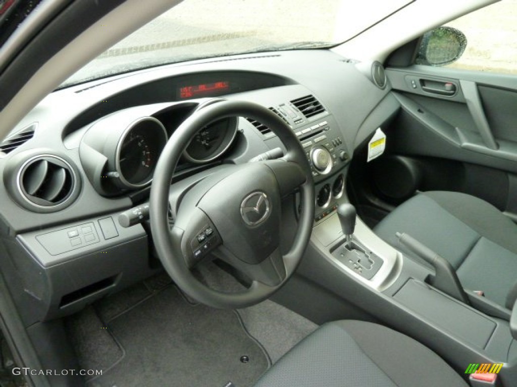 Black Interior 2011 Mazda MAZDA3 i Sport 4 Door Photo #53655385