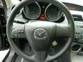 2011 Mazda MAZDA3 Black Interior Steering Wheel Photo
