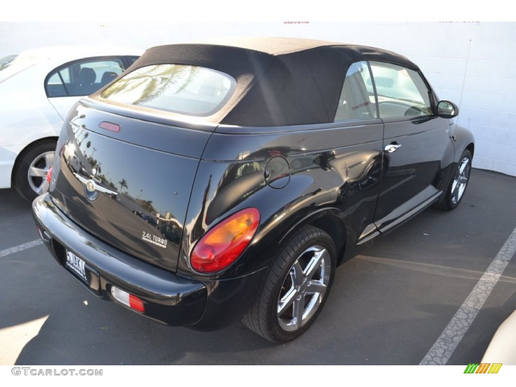 2005 PT Cruiser GT Convertible - Black / Taupe/Pearl Beige photo #3