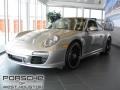 2012 Platinum Silver Metallic Porsche 911 Carrera 4 GTS Coupe  photo #1