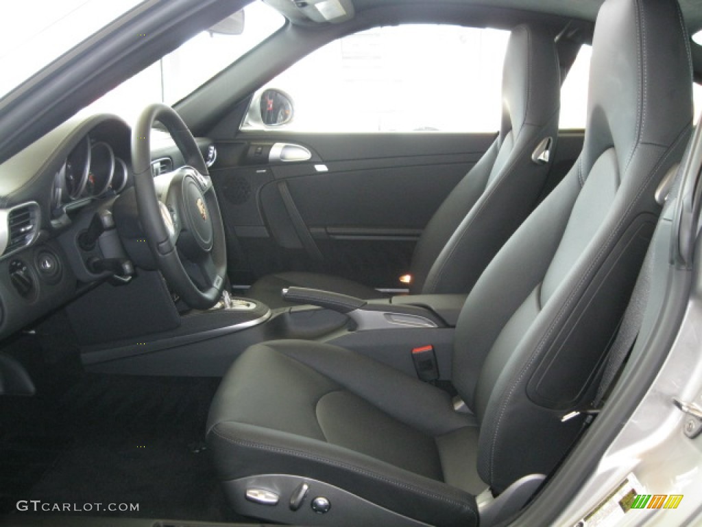 Black Leather w/Alcantara Interior 2012 Porsche 911 Carrera 4 GTS Coupe Photo #53656520