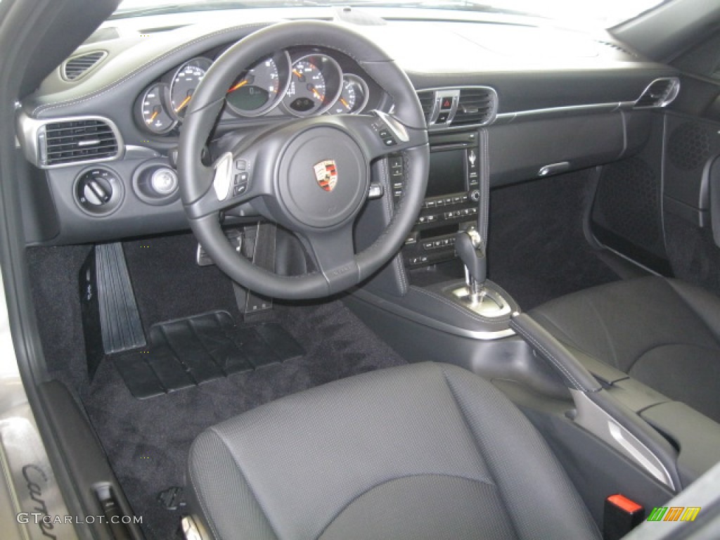 Black Leather w/Alcantara Interior 2012 Porsche 911 Carrera 4 GTS Coupe Photo #53656535