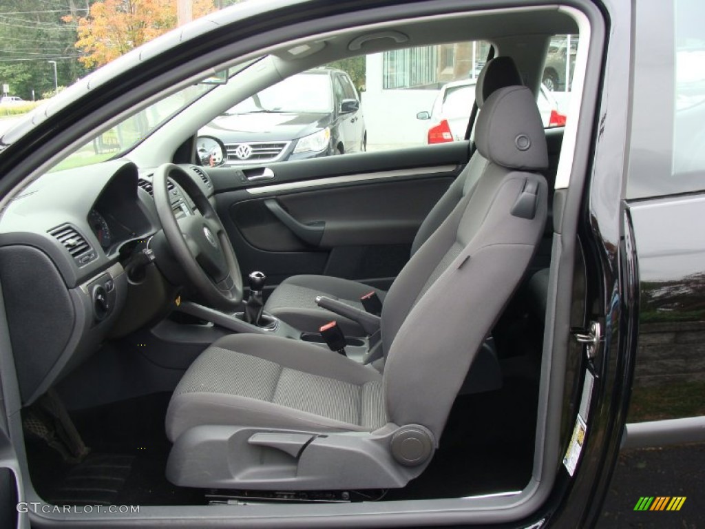Anthracite Interior 2009 Volkswagen Rabbit 2 Door Photo #53657506
