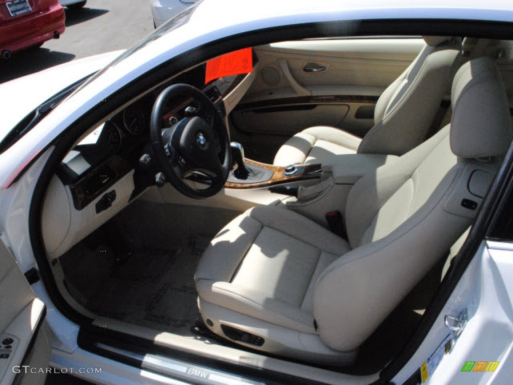 2008 3 Series 335i Coupe - Alpine White / Cream Beige photo #16