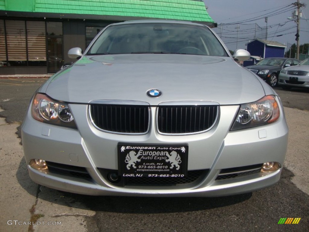 2008 3 Series 328xi Sedan - Titanium Silver Metallic / Black photo #9