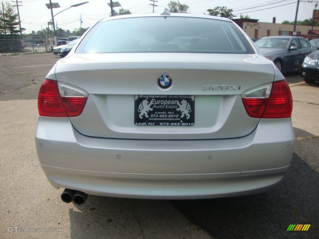 2008 3 Series 328xi Sedan - Titanium Silver Metallic / Black photo #10