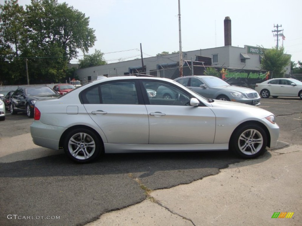 2008 3 Series 328xi Sedan - Titanium Silver Metallic / Black photo #15