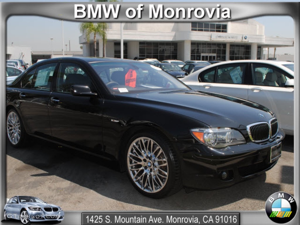 2008 7 Series 750i Sedan - Jet Black / Black photo #1