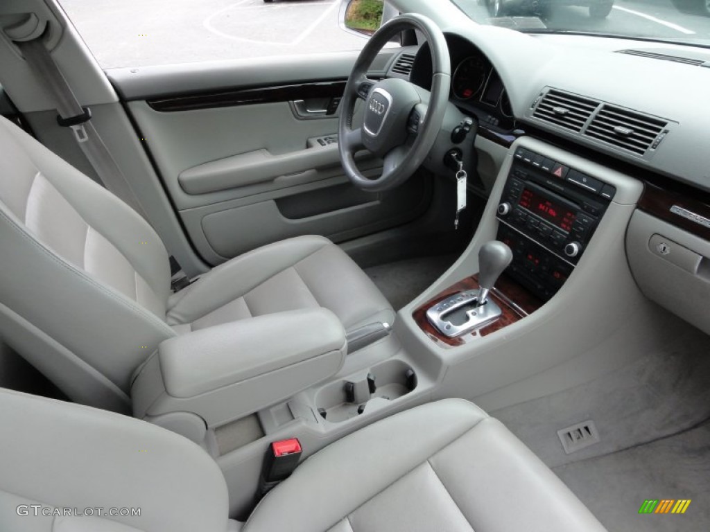 Light Gray Interior 2008 Audi A4 2.0T quattro S-Line Sedan Photo #53659391