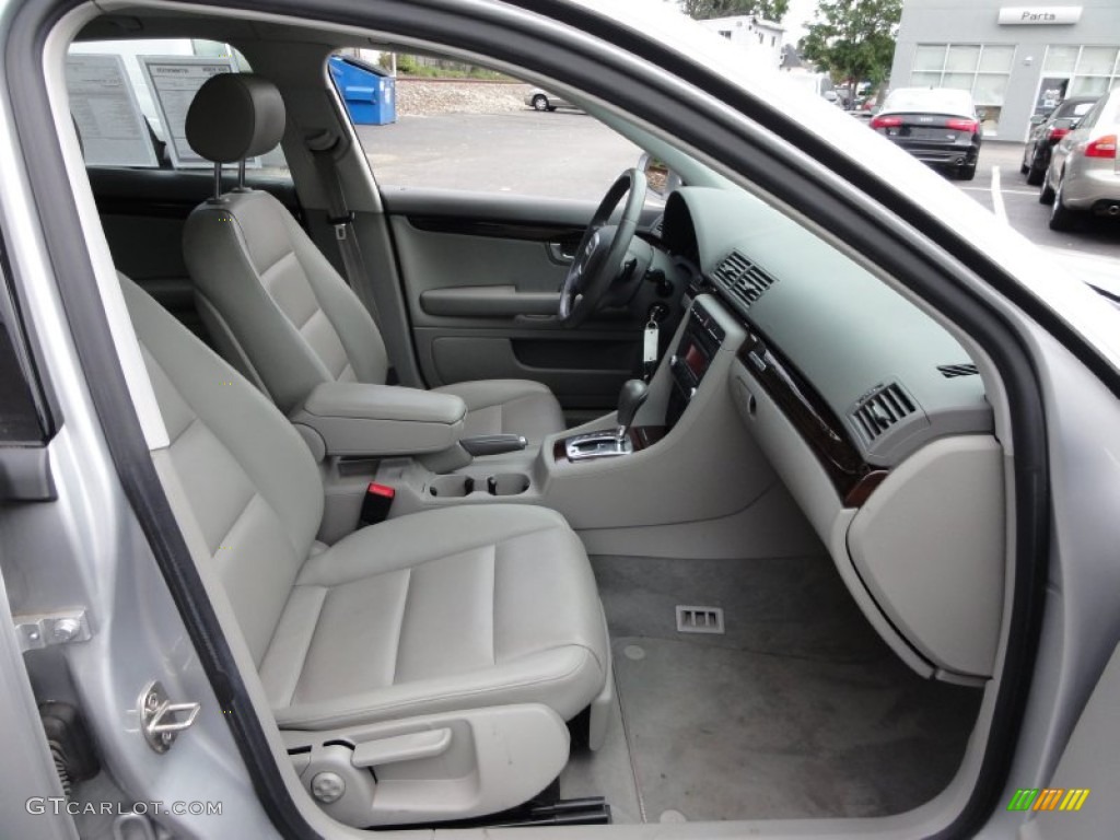 Light Gray Interior 2008 Audi A4 2.0T quattro S-Line Sedan Photo #53659402