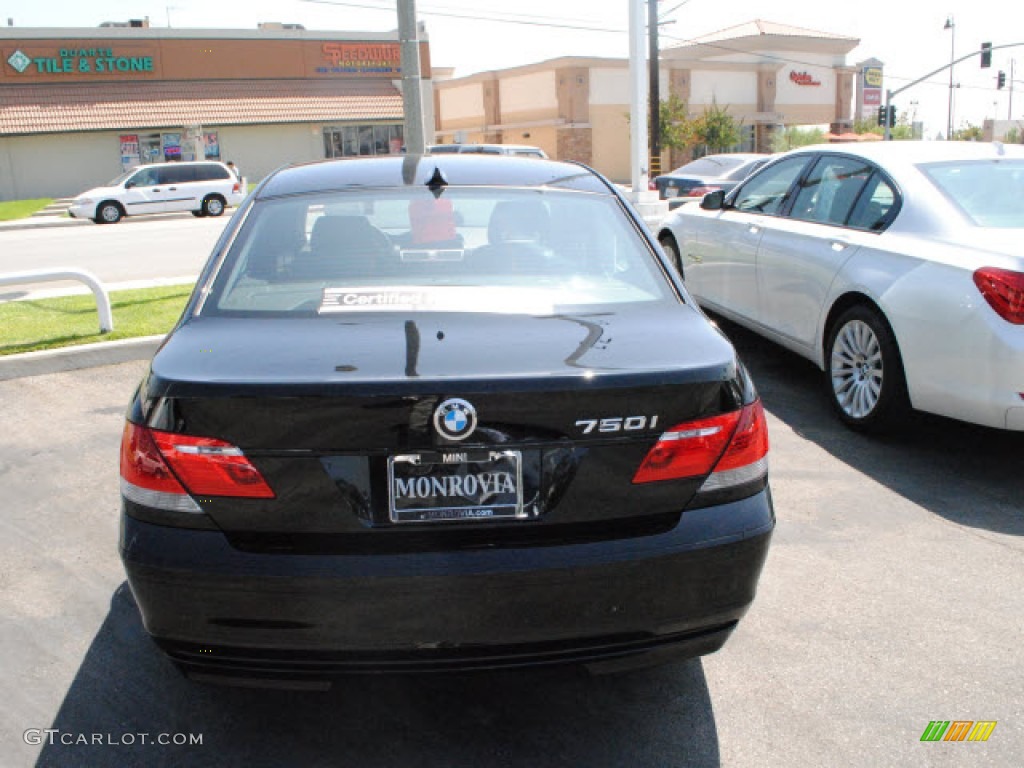 2008 7 Series 750i Sedan - Jet Black / Black photo #9