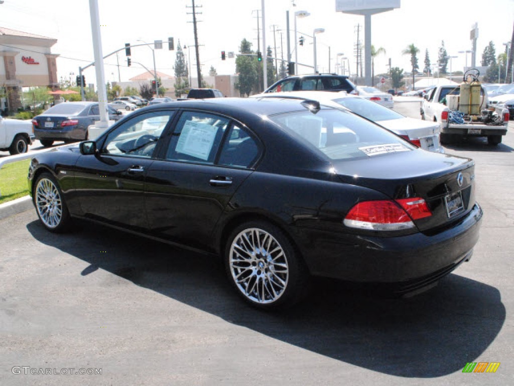 2008 7 Series 750i Sedan - Jet Black / Black photo #10