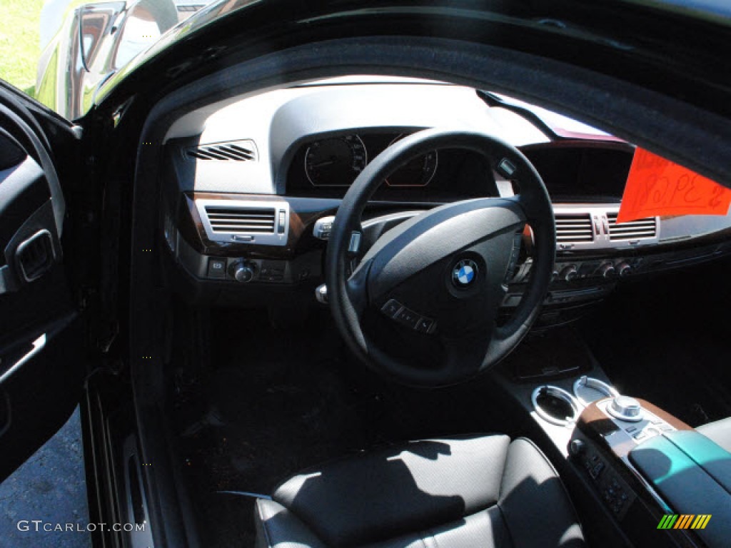 2008 7 Series 750i Sedan - Jet Black / Black photo #14