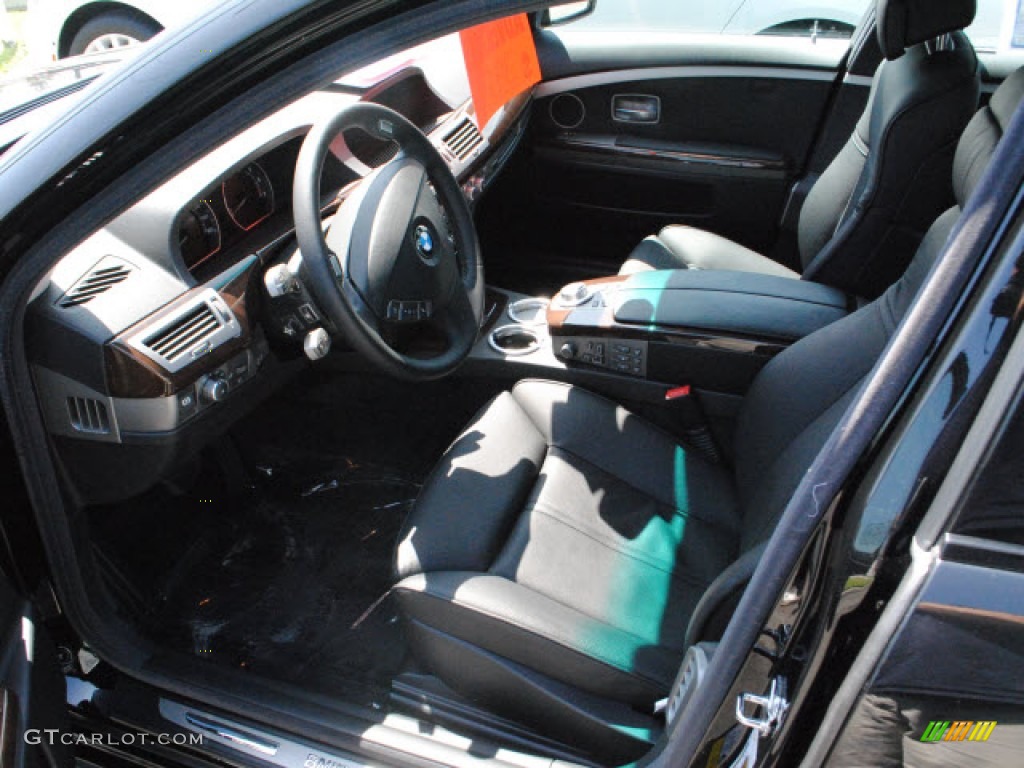 2008 7 Series 750i Sedan - Jet Black / Black photo #15