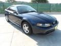 2002 True Blue Metallic Ford Mustang V6 Coupe  photo #1